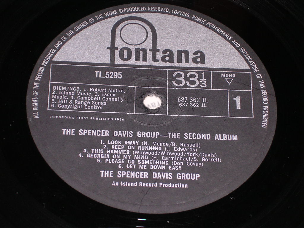 画像: SPENCER DAVIS GROUP - THE SECOND ALBUM   /  1966 UK ORIGINAL MONO LP 