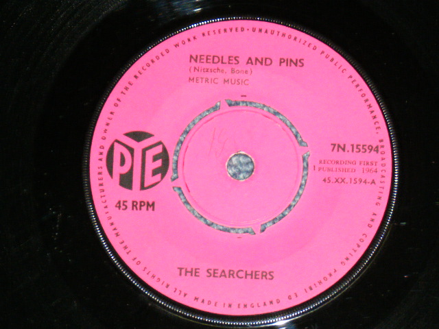 画像1: THE SEARCHERS - NEEDLES AND PINS ( Ex+++/Ex+++ )  / 1964 UK ENGLAND ORIGINAL Used 7" Single 