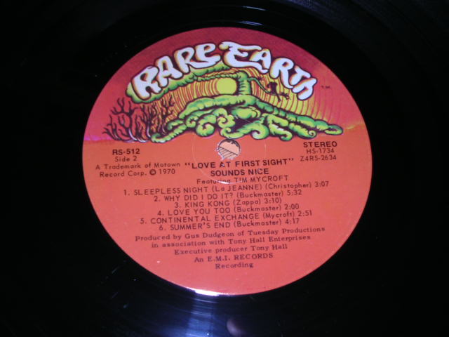 画像: SOUNDS NICE - LOVE AT FIRST SIGHT / 1970 US ORIGINAL LP With SHRINK WRAP 