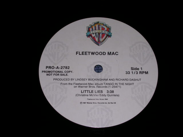 画像: FLEETWOOD MAC - LITTLE LIES / 1987 US PROMO ONLY 12" Single