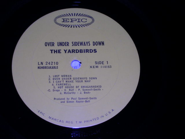 画像: THE YARDBIRDS - OVER UNDER SIDEWAYS DOWN  / 1966 US ORIGINAL MONO LP 