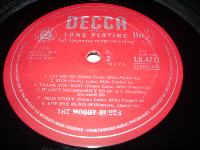 画像: The MOODY BLUES  - THE MAGNIFICENT MOODIES  /  1965 UK ORIGINAL MONO LP 