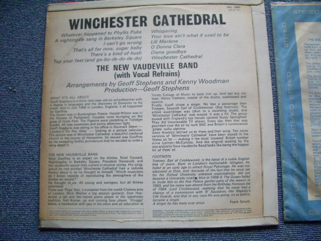 画像:  NEW VAUDVILLE BAND - WINCHESTER CATHEDAL / 1966 UK ORIGINAL LP 