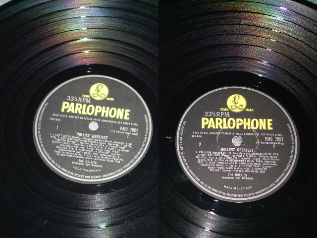 画像: THE HOLLIES - HOLLIES' GREATEST (Ex++/Ex+++ Looks:Ex++) / 1968 UK ENGLAND ORIGINAL "BLACK with YELLOW PARLOPHONE Label" MONO USED LP 