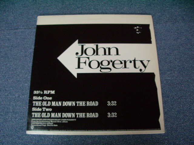 画像1: JOHN FOGERTY ( CCR ) - THE OLD MAN DOWN THE ROAD  / 1984  US PROMO ONLY ORIGINAL 12"