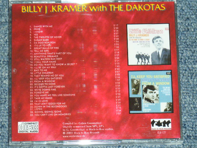 画像:  BILLY J. KRAMER with THE DAKOTAS  - LISTEN... BEST OF 1963-87 / GERMAN Brand New CD-R 