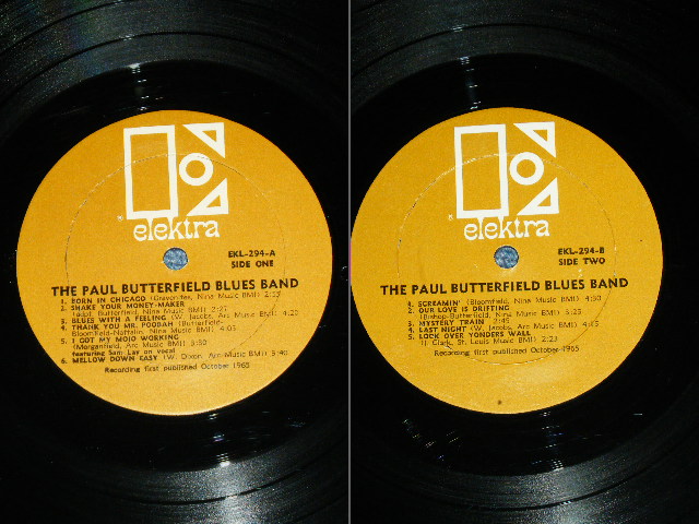 画像: THE PAUL BUTTERFIELD BLUES BAND  - THE PAUL BUTTERFIELD BLUES BAND (Ex-/Ex++ WOL, WOBC, TOFC, TOBC) /1967-69 Version US AEMERICA 2nd Press "GOLD Label" MONO Used LP