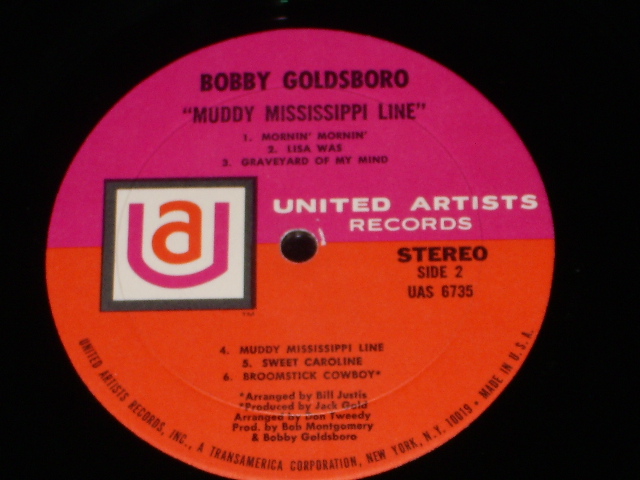 画像: BOBBY GOLDSBORO - MUDDY MISSISSIPPI LINE  /  1970 US ORIGINAL LP 