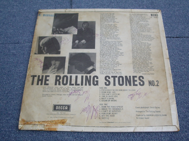 画像: ROLLING STONES - NO.2 ( 5 MEMBERS' AUTOGRAPHED SIGN!!! )  /  1964 UK ORIGINAL MONO LP 