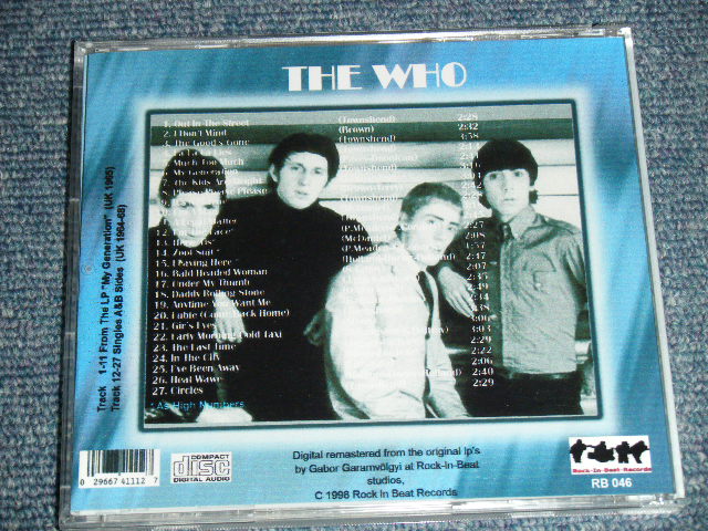 画像: THE WHO - MY GENERATION ( ORIGINAL ALBUM + RARE BONUS TRACKS )   / GERMAN Brand New  CD-R 