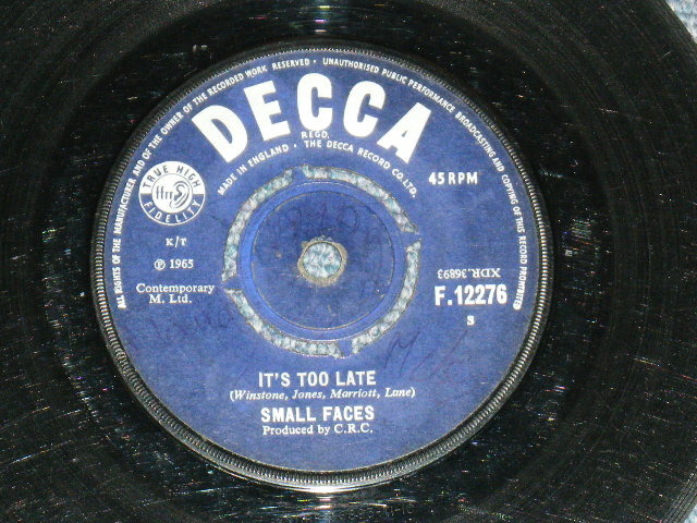 画像: SMALL FACES - I'VE GOT NAME / 1965 UK ORIGINAL 7" Single 