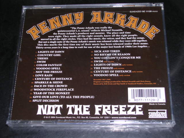 画像: PENNY ARKADE - NOT THE FREEZE (SEALED) / 2004 US "BRAND  NEW SEALED" CD 