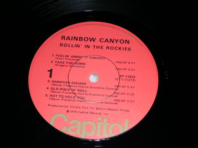 画像: RAINBOW CANYON  - ROLLIN' IN THE ROCKIES / 1974  US ORIGINAL LP 