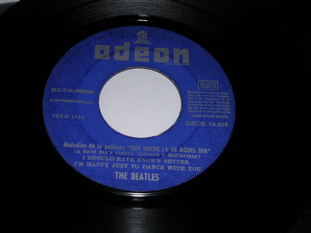 画像: THE BEATLES - QUE NOCHE LA DE AQUEL DIA    / 1960s SPAIN ORIGINAL 7"EP With PICTUER SLEEVE