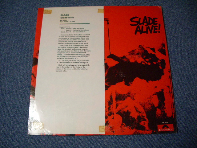 画像1: SLADE - SLADE ALIVE (SEALED) / 1972 US AMERICA ORIGINAL "With PROMO SHEETE" "BRAND NEW SEALED" LP