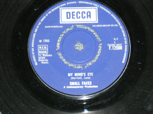 画像: SMALL FACES -  MY MIND'S EYE  / 1966 UK ORIGINAL 7" Single 