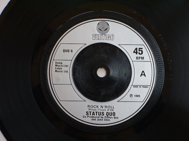 画像: STATUS QUO - ROCK N' ROLL  / 1980 FRENCH ORIGINAL 7"SINGLE With PS 