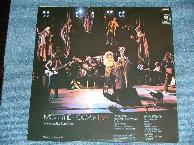 画像: MOTT THE HOOPLE  - MOTT THE HOOPLE LIVE ( Ex+++/MINT- ) / 1974 HOLLAND ORIGINAL Used LP 