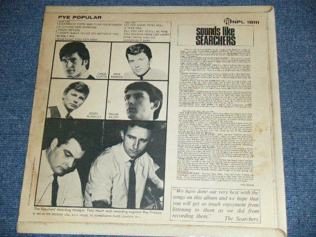 画像: THE SEARCHERS - SOUNDS LIKE SEARCHERS / 1965 UK ORIGINAL MONO LP 
