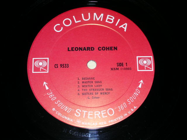 画像: LEONARD COHEN - SONGS OF   /  1969 US ORIGINAL LP With SONG SHEET 