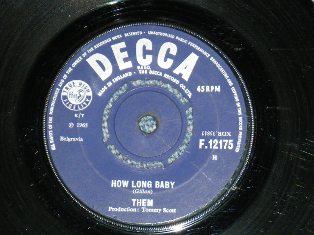 画像: THEM ( VAN MORRISION ) - ONE MORE TIME / 1965 UK ORIGINAL 7"Single