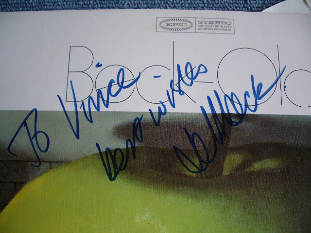 画像: JEFF BECK - BECK OLA  With JEFF'S REAL AUTOGRAPHED SIGN 直筆サイン !!!!/ US AMERICA REISSUE Used LP 