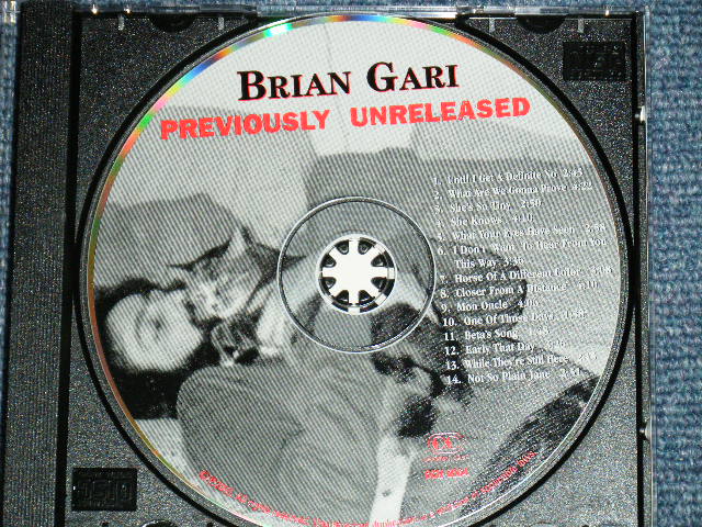 画像: BRIAN GARI - PREVIOUSLY UNRELEASED / 2003 US ORIGINAL Brand New CD  