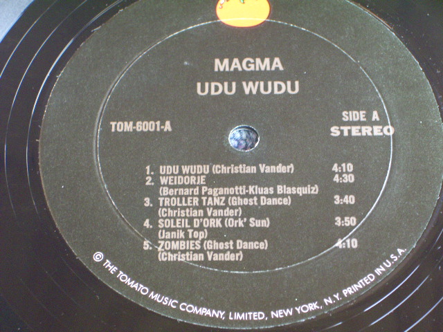 画像: MAGMA - UDU WUDU /  US ORIGINAL LP 