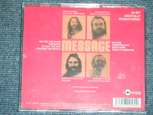 画像: MESSAGE - MESSAGE / 2002 US Brand New CD
