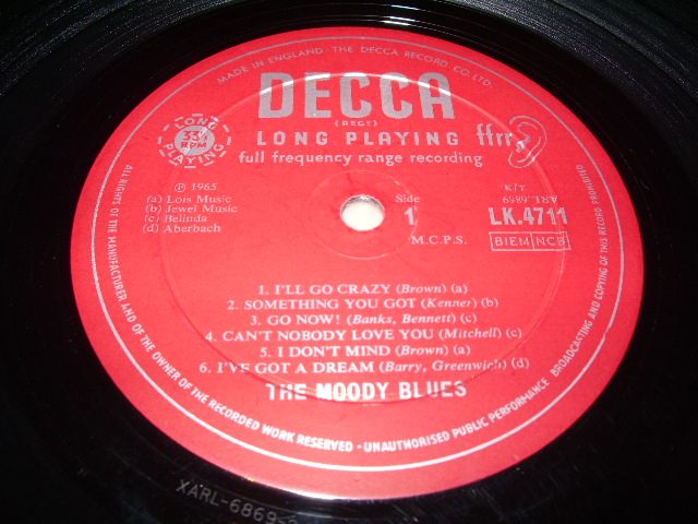 画像: The MOODY BLUES  - THE MAGNIFICENT MOODIES  /  1965 UK ORIGINAL MONO LP 