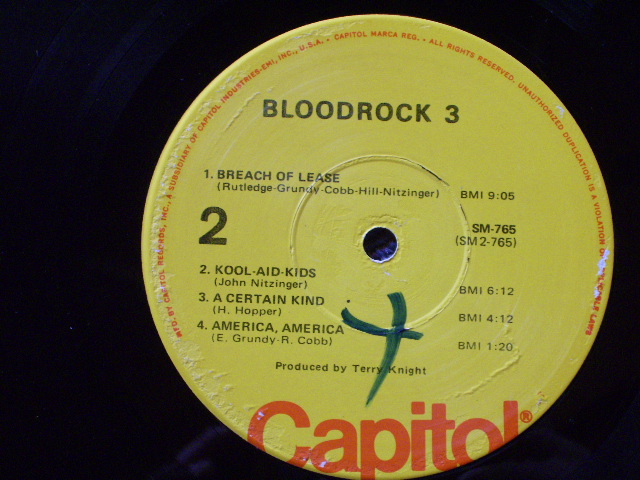 画像: BLOODROCK - BLOODROCK 3  / 1970s US REISSUE LP 