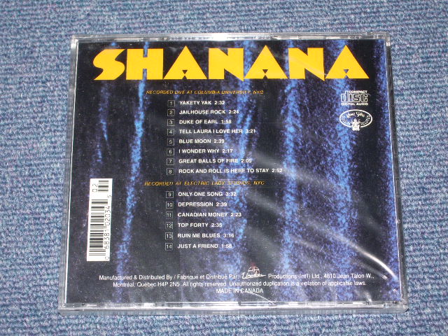 画像: SHA NA NA - SHA NA NA (Recorded Live at COLUMBIA UNIVERSITY,NYC) (Sealed) / 1992 CANADA ORIGINAL "BRAND NEW SEALED" CD  