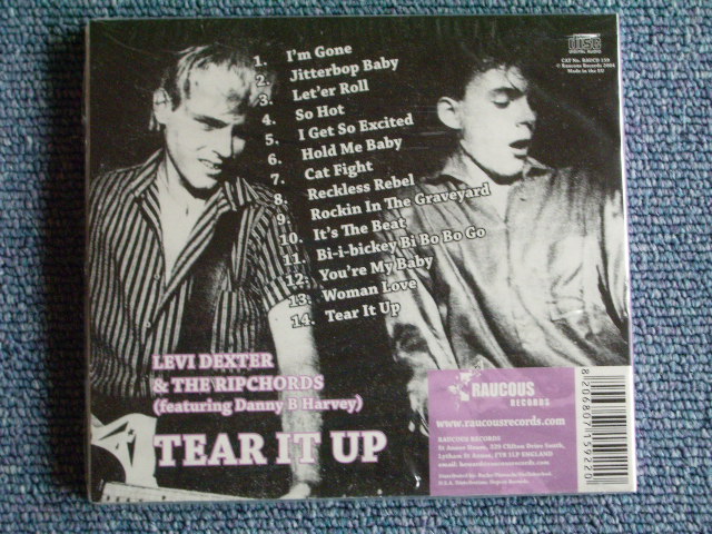 画像: LEVI DEXTER & THE RIPCHORDS ( feat. Danny B Harvey ) - TEAR IT UP / 2004 UK SEALED CD 