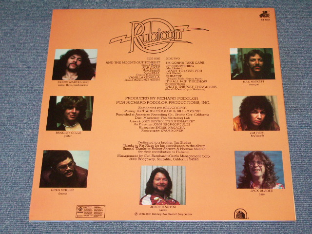 画像: RUBICON - RUBICON  / 1978 UK ORIGINAL LP 