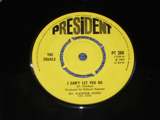画像: THE EQUALS - VIVA BOBBY JOE  / 1969  UK ORIGINAL 7"SINGLE