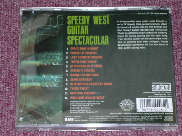 画像: SPEEDY WEST - GUITAR SPECTACULAR / US SEALED NEW CD