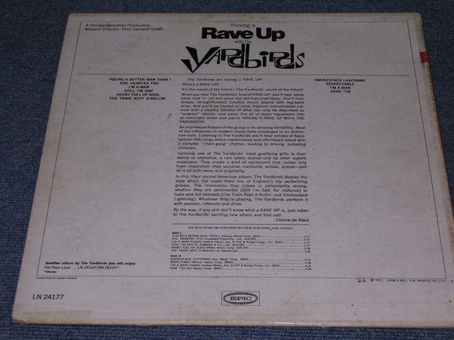 画像: THE YARDBIRDS - HAVING A RAVE UP / 1965 US ORIGINAL MONO LP 