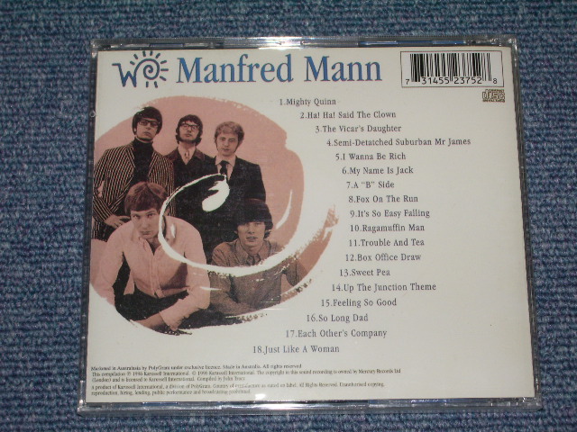 画像: MANFED  MANN  - THE WORLD OF    / 1996 AUSTRALIA  SEALED  CD