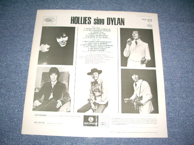 画像: THE HOLLIES - HOLLIES SING DYLAN ( MINT class )  / 1969 UK ORIGINAL "YELLOW PARLOPHONE" STEREO  LP 