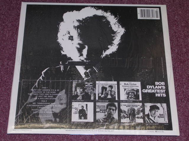 画像: BOB DYLAN - GREATEST HITS /  US REISSUE LIMITED "180 Gram" "BRAND NEW SEALED" LP