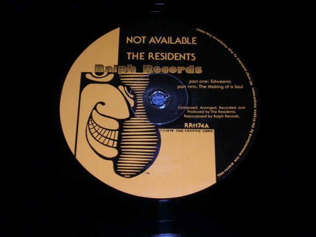 画像: RESIDENTS - NOT AVAILABLE / 1978 US ORIGINAL LP 