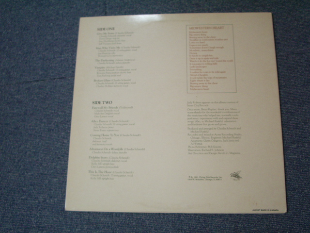 画像: CLAUDIA SCHMIDT - MIDWESTERN HEART（えx/MINT- WOFC,WOBC) / 1981 US AMERICA ORIGINAL "PROMO" Used LP 
