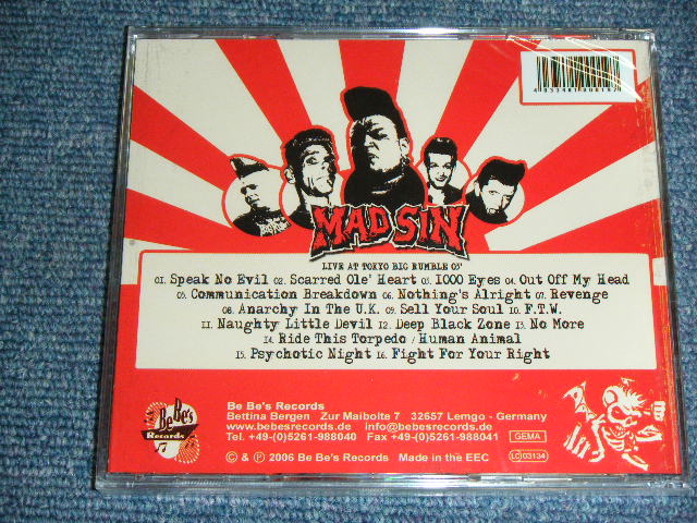 画像: MAD SIN - LIVE IN JAPAN  / 2006 GERMANY ORIGINAL Brand New SEALED CD 