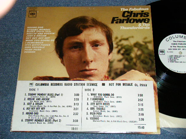画像1: CHRIS FARLOWE - THE FABULOUS CHRIS FARLOWE / 1966 US ORIGINAL WHITE LABEL PROMO Mono LP