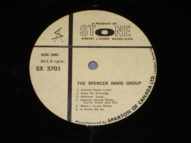 画像: SPENCER DAVIS GROUP - GIMME SOME LOVIN' ( MON )  1967 CANADA ORIGINAL LP