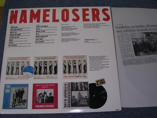 画像: NAMELOSERS - FABULOUS SOUNDS FROM SOUTHERN SWEDEN   / 1989 SWEDEN ORIGINAL LP 