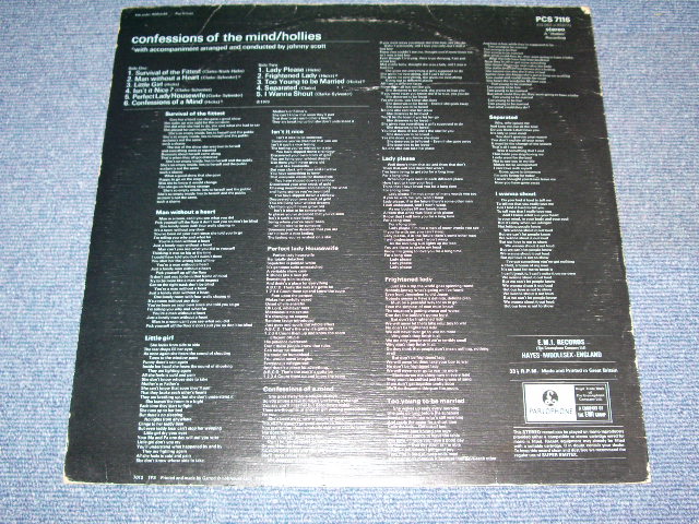 画像: THE HOLLIES - CONFESSIONS OF THE MIND  / 1970 UK ORIGINAL LP  Without Colour Inserts 