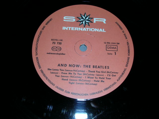 画像: THE BEATLES  - AND NOW /  WEST-GERMANY ORIGINAL MONO LP 