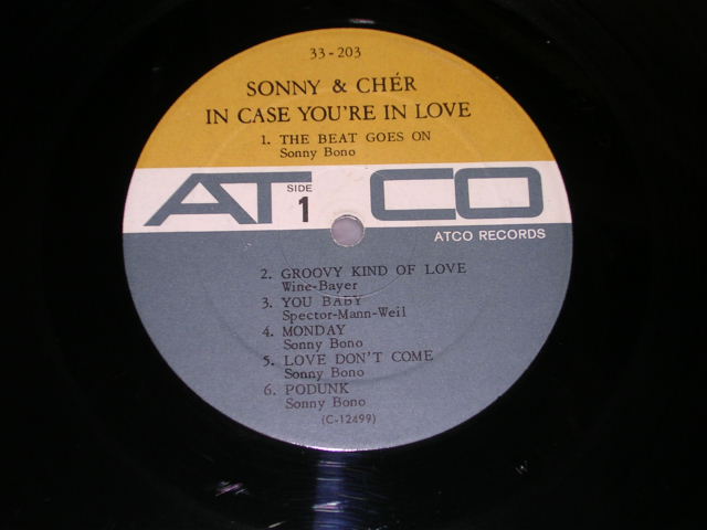 画像: SONNY & CHER - IN CASE YOU'RE IN LOVE  / 1967 US ORIGINAL MONO LP With TITLE STICKER on FRONT 