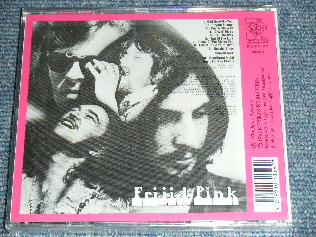 画像: FRIJID PINK - FRIJID PINK ( 1 st Debut Album + Bonus Tracks ) / 1991 GERMAN Brand New SEALED CD 